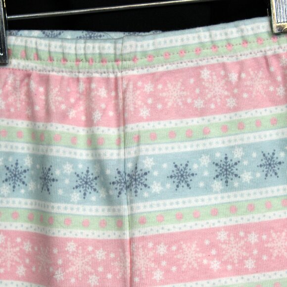 2007 Gymboree Baby Snow Princess 12 18 M Pink Leggings Pants Snowflakes - Picture 2 of 8